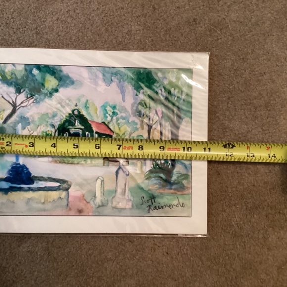 Scott Raimondo | Art | Watercolor Of Spanish Style Church | Poshmark